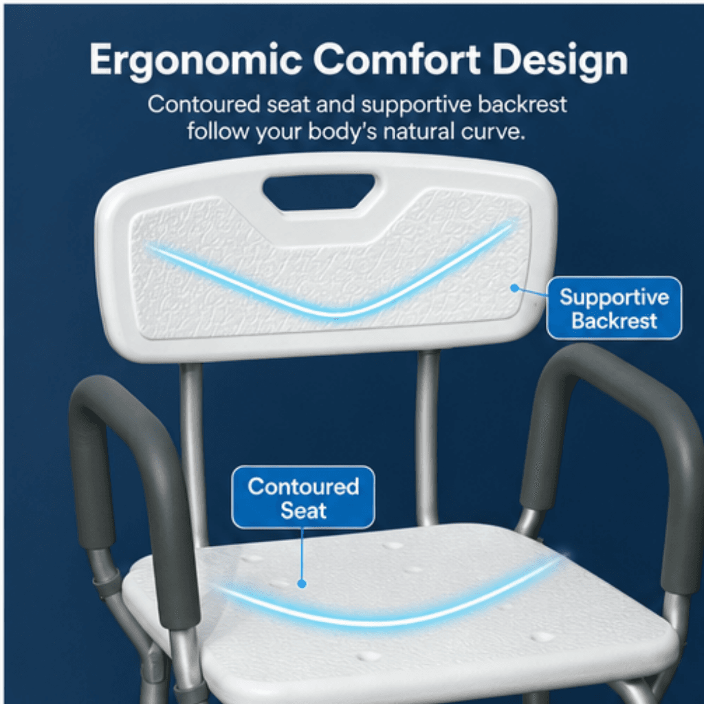 AndCare China Real Factory AC3521L adjustable height push-button legs Bath Stool Amazon Hot Selling Supplier OEM Wholesale ISO 13485 CE FDA