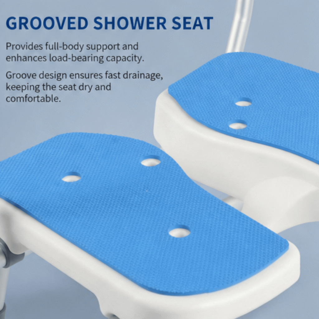AndCare China Real Factory AC355LK PE blow-molded comfortable seat Bath Chair Amazon Hot Selling Supplier OEM Wholesale ISO 13485 CE FDA