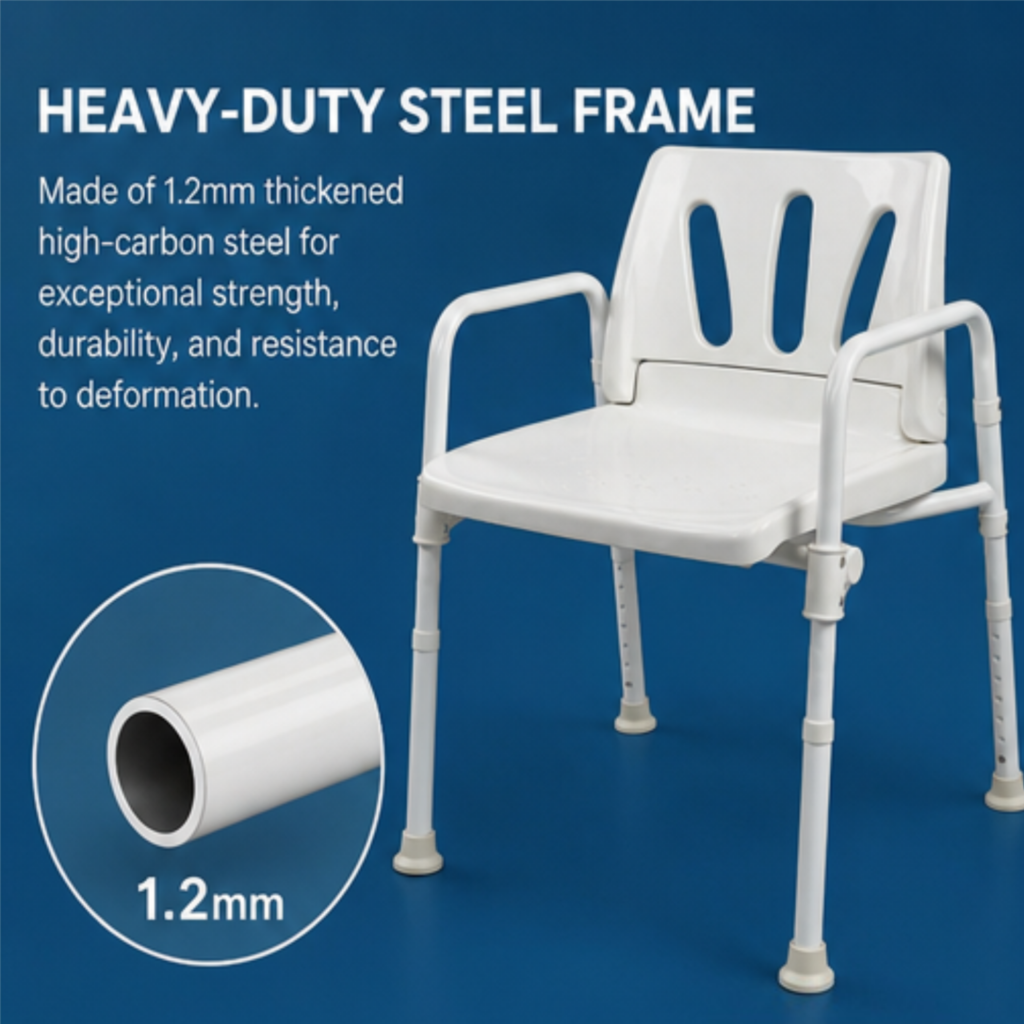 AndCare China Real Factory AC356K compact folded storage size Bath Chair Amazon Hot Selling Supplier OEM Wholesale ISO 13485 CE FDA