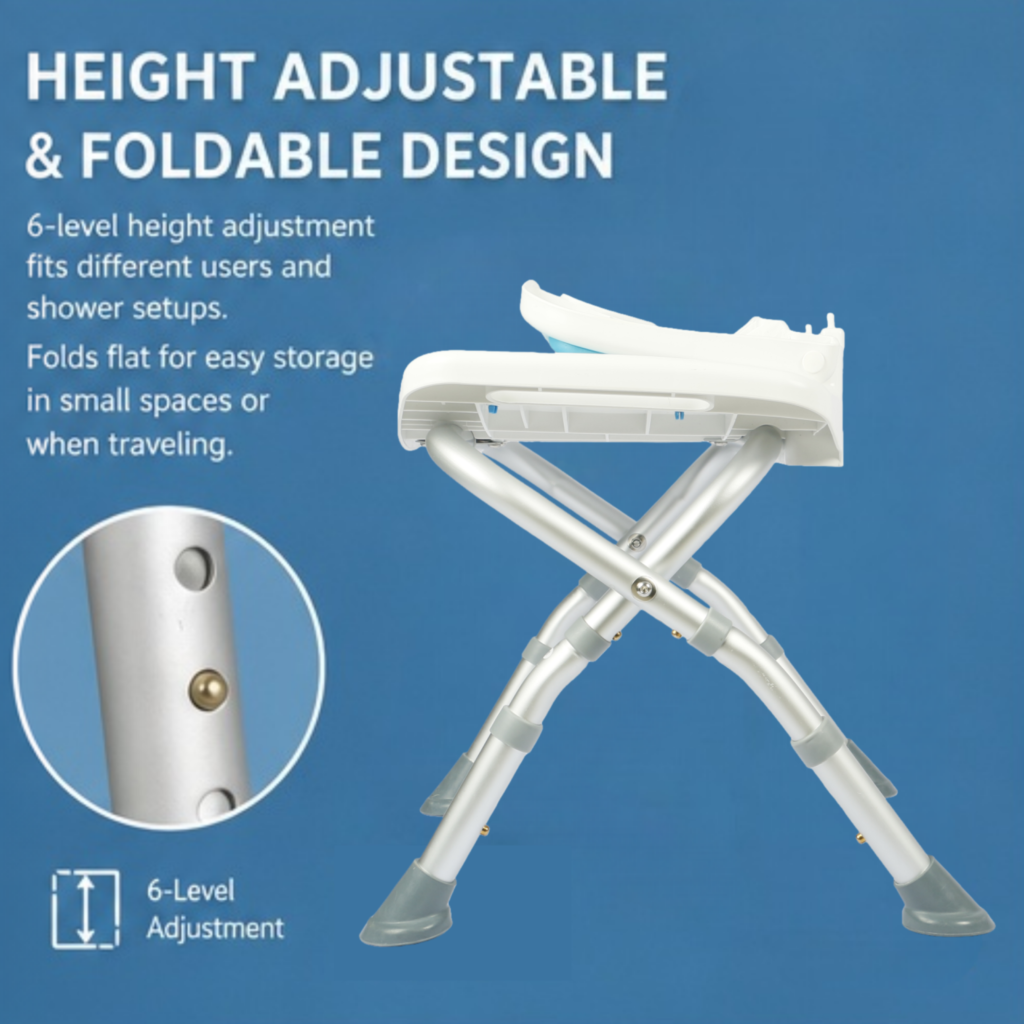 AndCare China Real Factory AC357LK soft EVA padded seat surface Bath Stool Amazon Hot Selling Supplier OEM Wholesale ISO 13485 CE FDA
