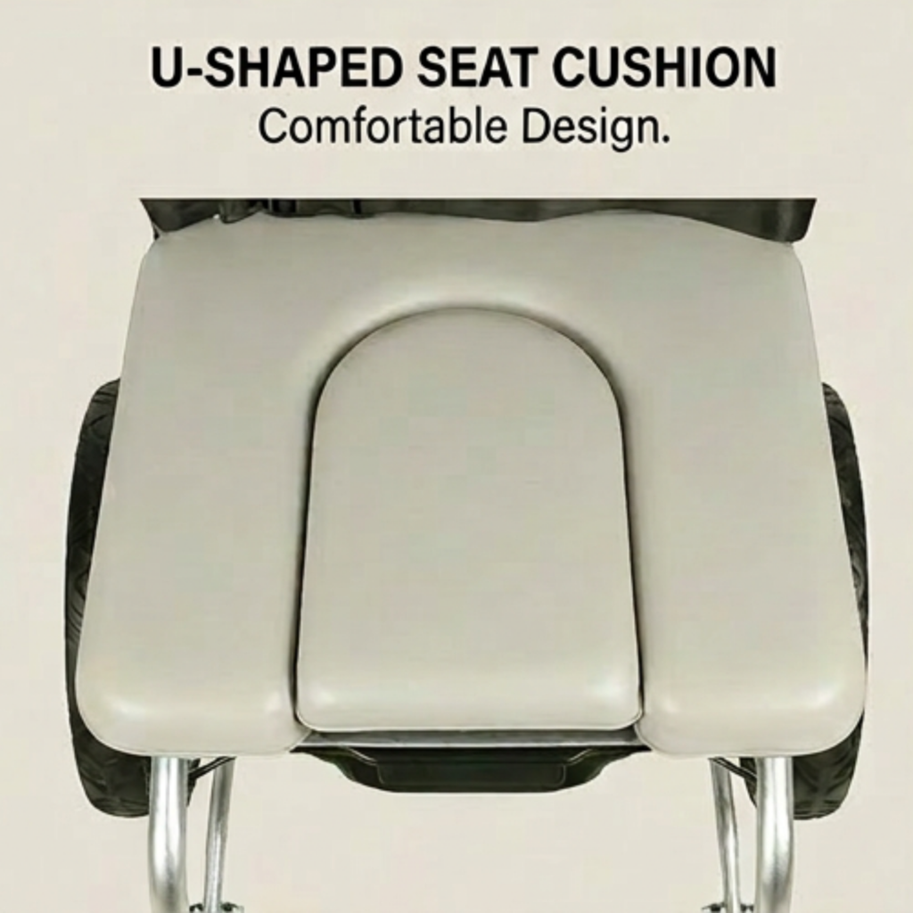AndCare China Real Factory AC676L-12 ultra-light 11.6kg aluminum commode wheelchair with honeycomb wheels Aluminum Lightweight Commode Wheelchair Amazon Hot Selling Supplier OEM Wholesale ISO 13485 CE FDA