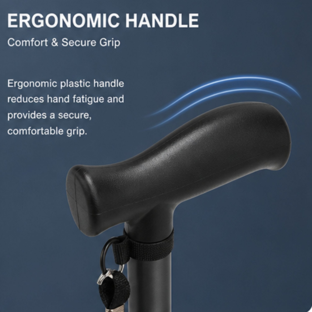 AndCare AC833L2 China Real Factory Aluminum Walking Cane Ergonomic Plastic Handle Amazon Hot Selling Supplier Manufacturer OEM Wholesale ISO 13485 CE FDA
