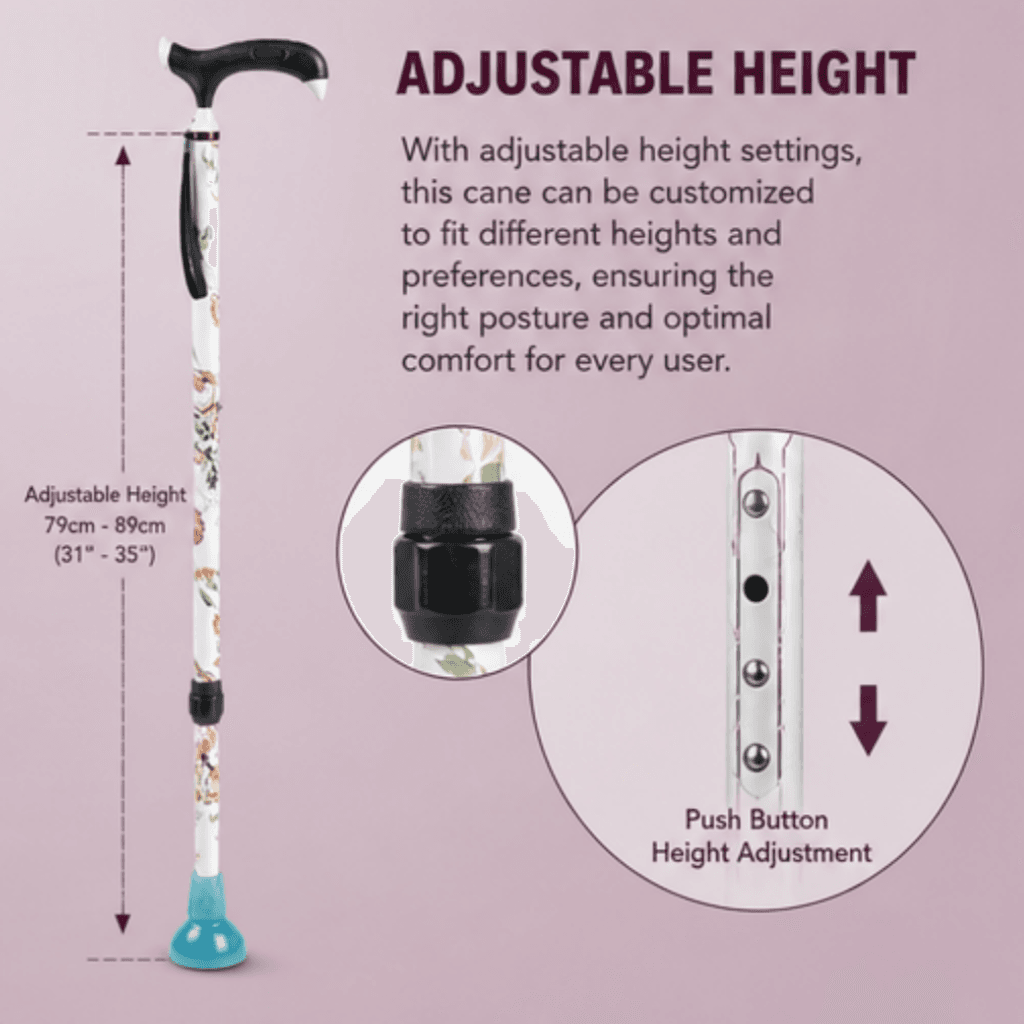 AndCare AC833L3 China Real Factory Aluminum Walking Cane Stable Non-Slip Rubber Base Amazon Hot Selling Supplier Manufacturer OEM Wholesale ISO 13485 CE FDA