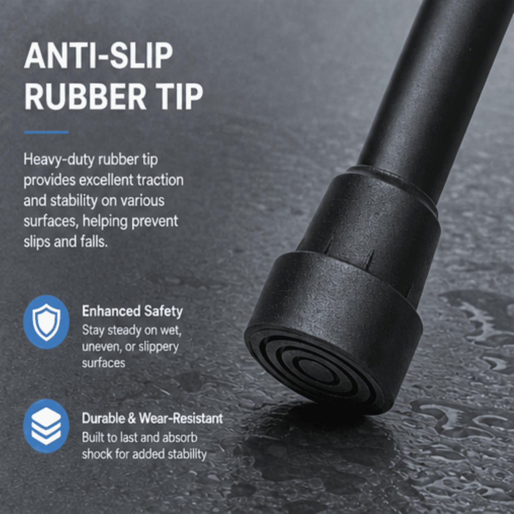 AndCare AC833L4 China Real Factory Aluminum Walking Cane All-Terrain Rubber Tip Amazon Hot Selling Supplier Manufacturer OEM Wholesale ISO 13485 CE FDA