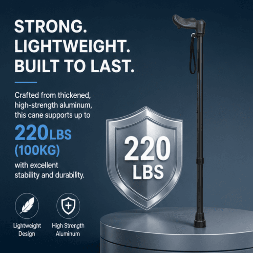 AndCare AC833L4 China Real Factory Aluminum Walking Cane Reinforced Aluminum Tube Construction Amazon Hot Selling Supplier Manufacturer OEM Wholesale ISO 13485 CE FDA