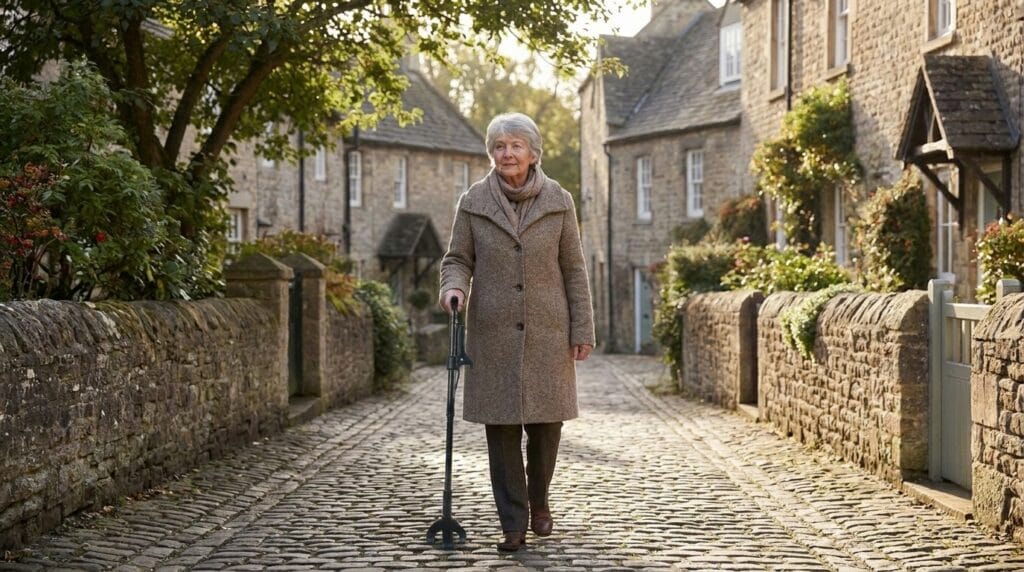 AndCare China Real Factory AC836T Carbon Fiber Walking Cane Elderly Woman Outdoor Mobility Amazon Hot Selling Supplier Manufacturer OEM Wholesale ISO 13485 CE FDA