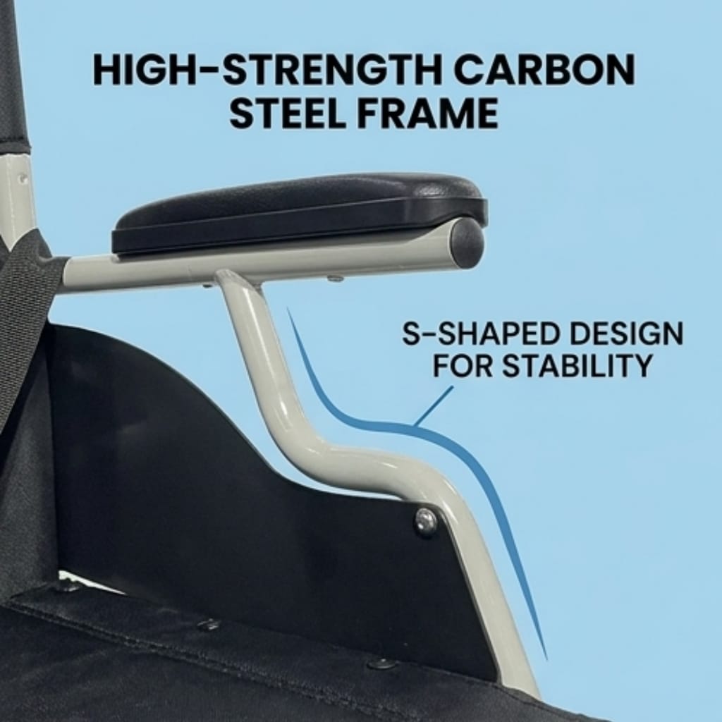 AndCare China Real Factory AC863-20B folded compact 27cm width for travel storage Steel Lightweight Manual Wheelchair Amazon Hot Selling Supplier OEM Wholesale ISO 13485 CE FDA
