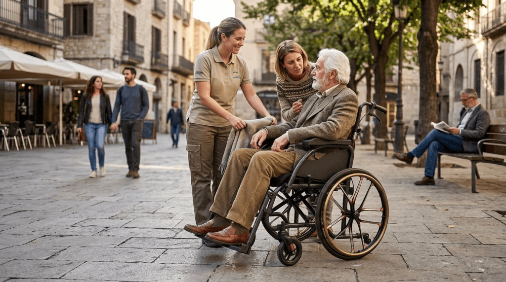 AndCare China Real Factory AC8632L2-20M elderly outdoor scene with magnesium alloy lightweight wheelchair Aluminum-Magnesium Alloy Lightweight Wheelchair Amazon Hot Selling Supplier OEM Wholesale ISO 13485 CE FDA