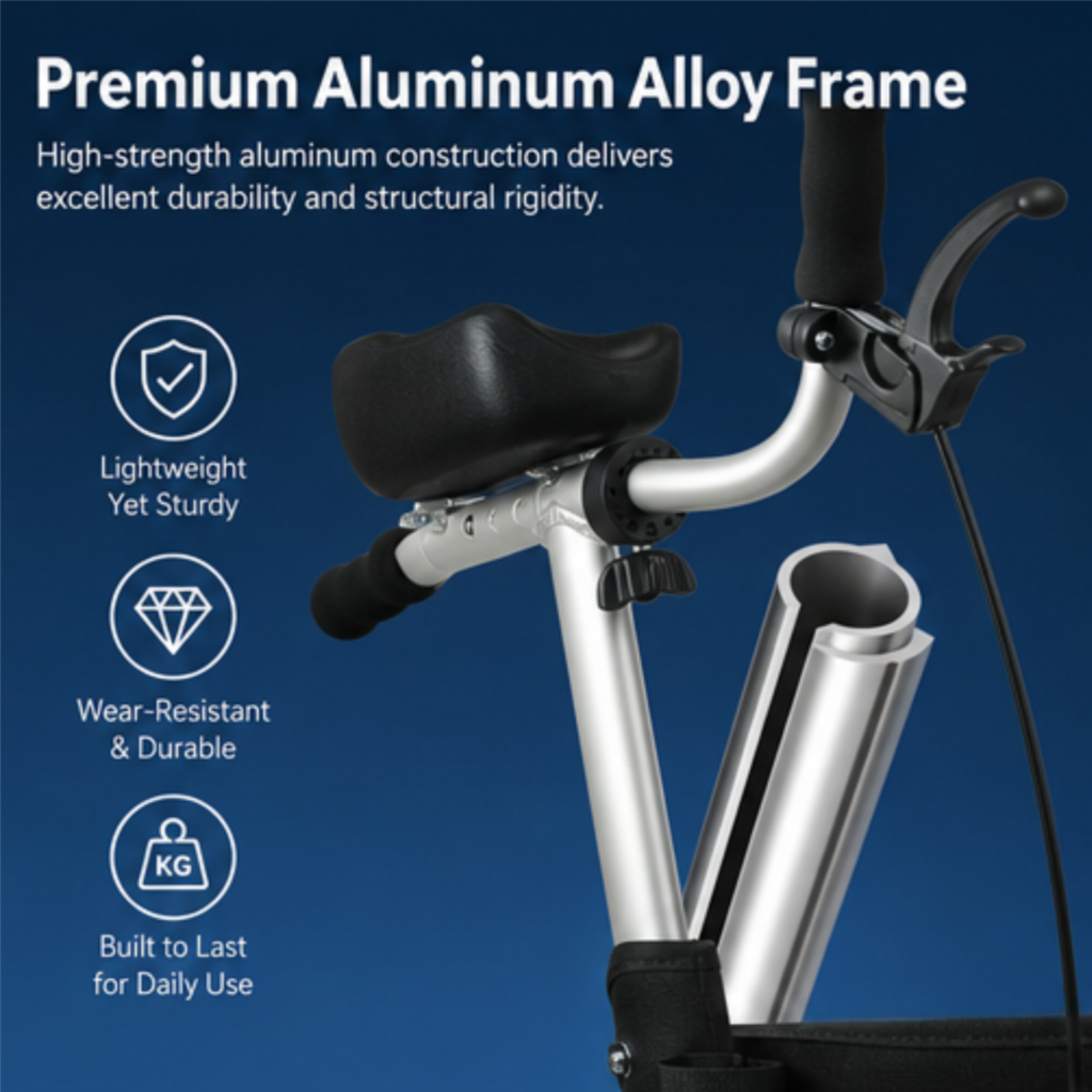 AndCare China Real Factory AC8863L2 premium aluminum alloy frame construction Aluminum Rollator Amazon Hot Selling Supplier OEM Wholesale ISO 13485 CE FDA