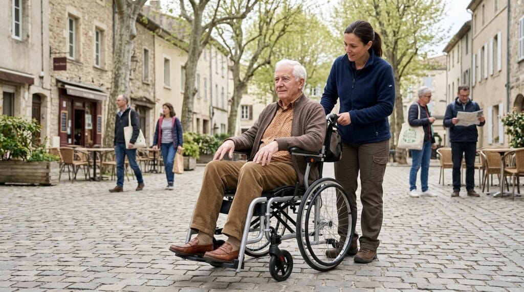 AndCare China Real Factory AC908-20 elderly outdoor scene with ergonomic steel manual wheelchair Steel Ergonomic Manual Wheelchair Amazon Hot Selling Supplier OEM Wholesale ISO 13485 CE FDA