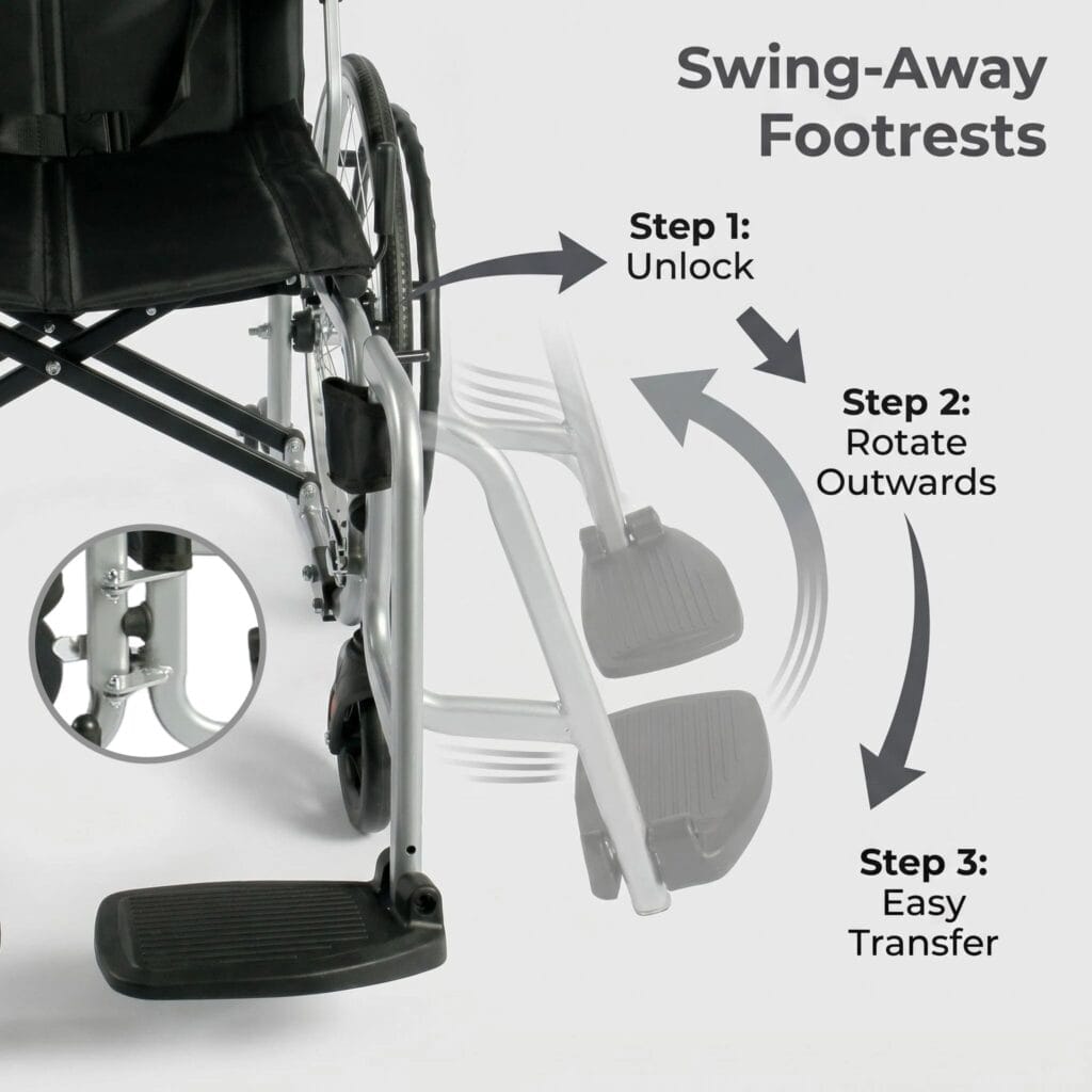 AndCare China Real Factory AC908-20 ergonomic steel manual wheelchair 20-inch spoke rear Steel Ergonomic Manual Wheelchair Amazon Hot Selling Supplier OEM Wholesale ISO 13485 CE FDA