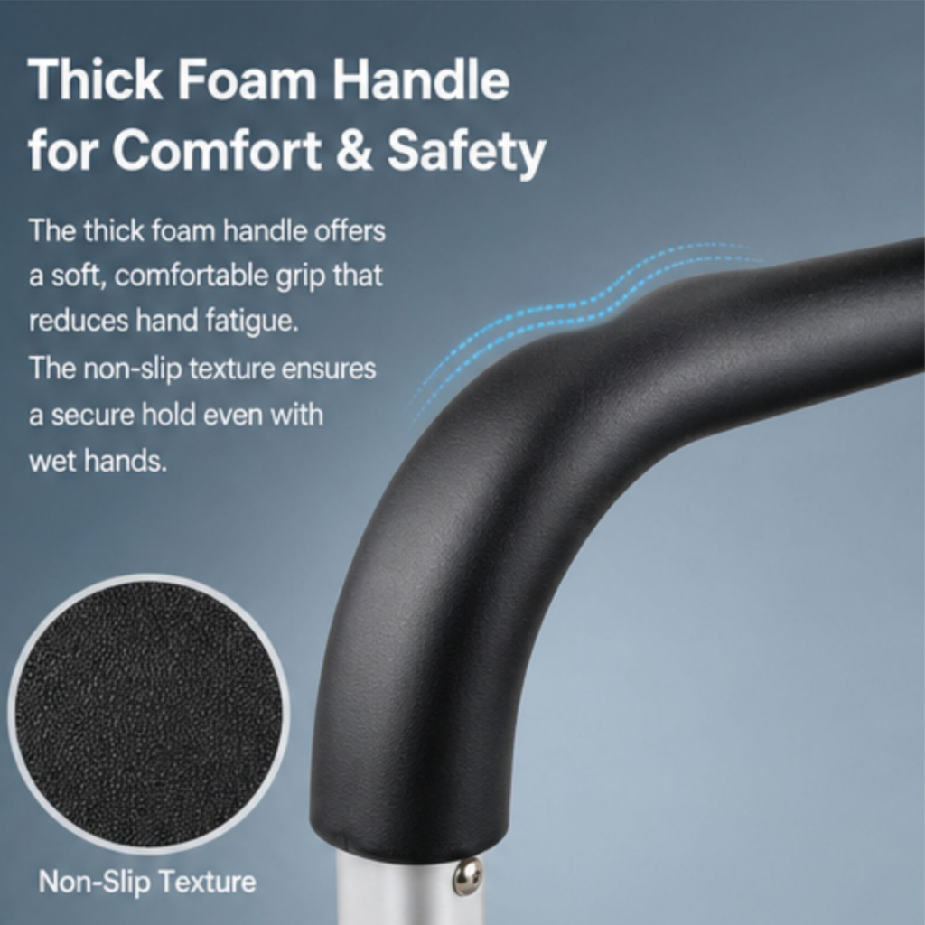 AndCare China Real Factory AC220L thick foam handle for comfort and safety Aluminum Sofa Assist Arm Amazon Hot Selling Supplier OEM Wholesale ISO 13485 CE FDA