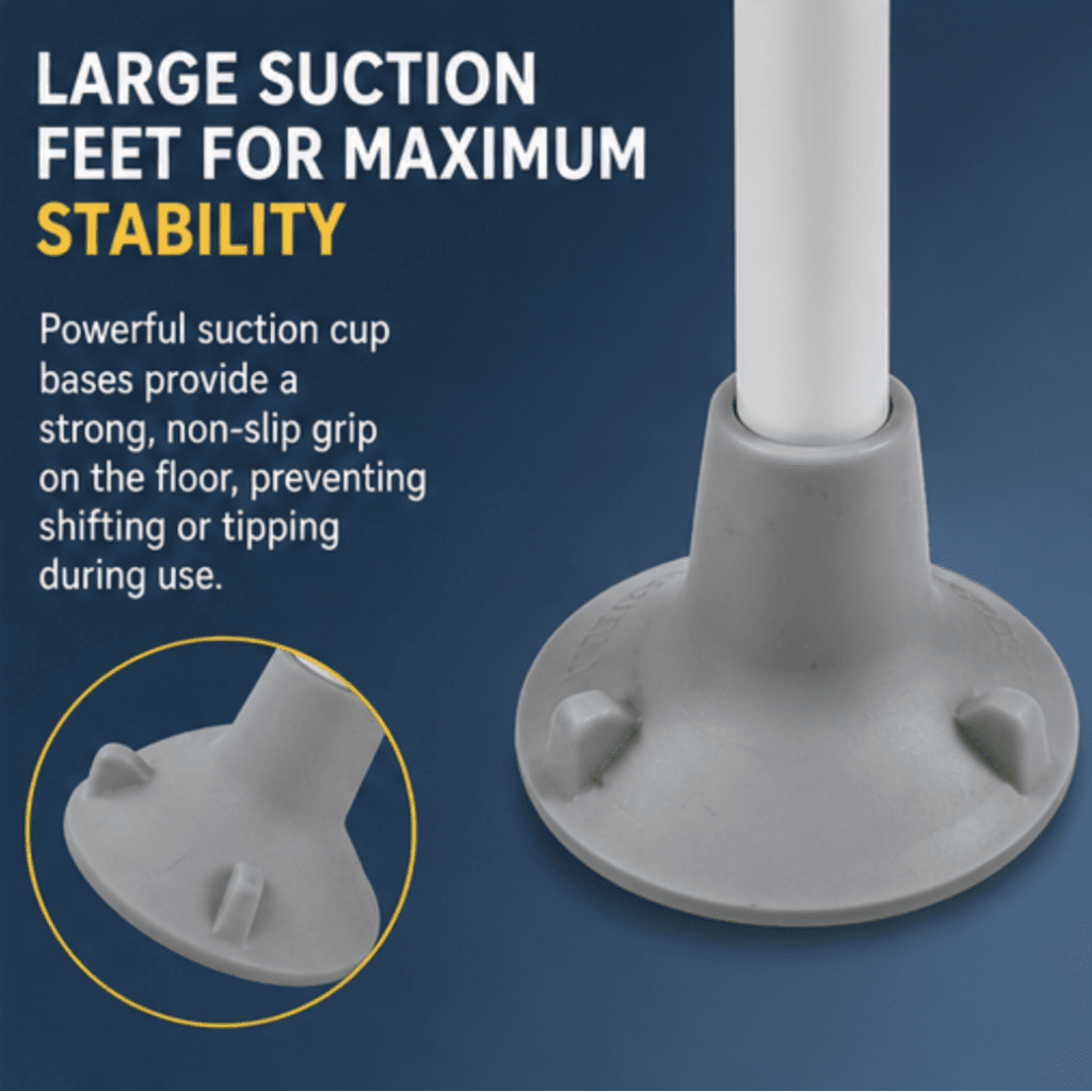 AndCare China Real Factory AC2251 large suction feet for maximum stability Steel Bedside Assist Rail (LED Light + Storage Pouch) Amazon Hot Selling Supplier OEM Wholesale ISO 13485 CE FDA