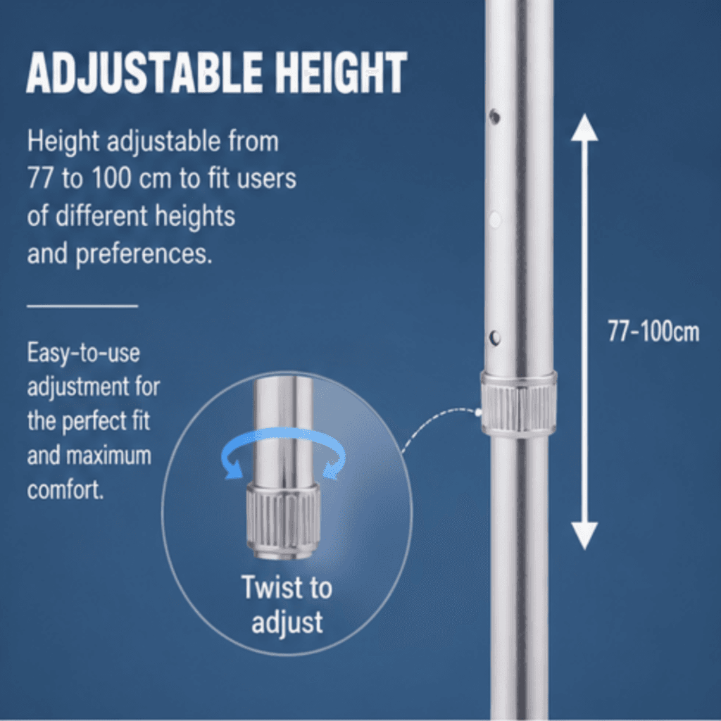 AndCare AC834L2 China Real Factory Aluminum Walking Cane Dual-Section Folding Design Amazon Hot Selling Supplier Manufacturer OEM Wholesale ISO 13485 CE FDA
