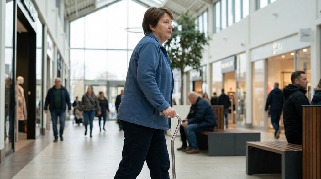 AndCare AC834L2 China Real Factory Aluminum Walking Cane Coastal Promenade Walking Scene Amazon Hot Selling Supplier OEM Wholesale ISO 13485 CE FDA