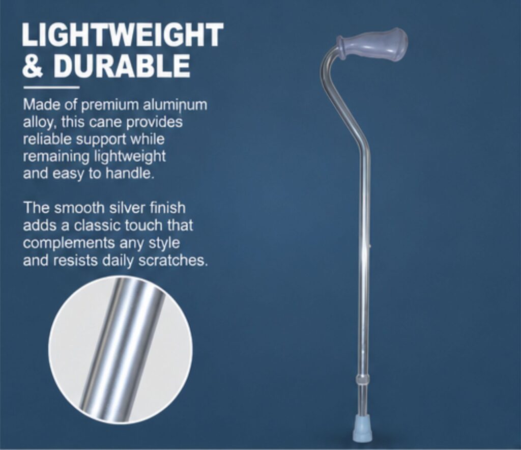 AndCare AC834L3 China Real Factory Aluminum Walking Cane Soft Touch TPR Handle Amazon Hot Selling Supplier Manufacturer OEM Wholesale ISO 13485 CE FDA