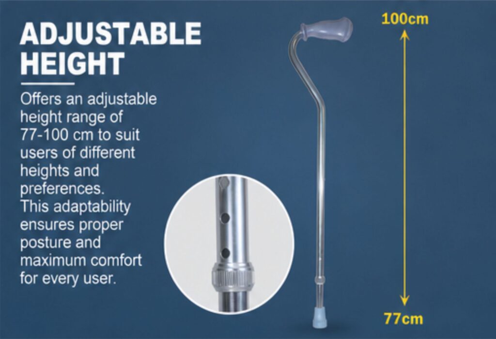 AndCare AC834L3 China Real Factory Aluminum Walking Cane Tri-Point Stable Base Amazon Hot Selling Supplier Manufacturer OEM Wholesale ISO 13485 CE FDA