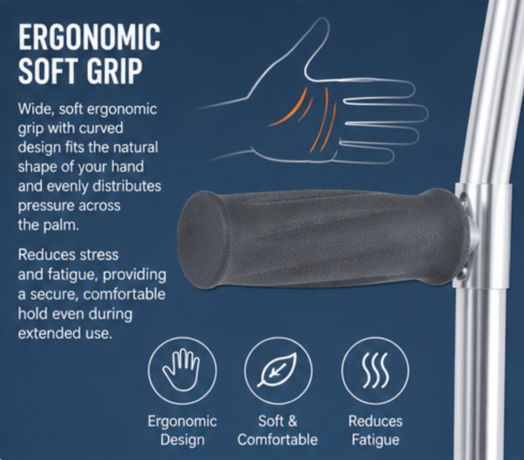 AndCare AC854L2 China Real Factory Aluminum Forearm Crutch Comfortable Open Cuff Design Amazon Hot Selling Supplier Manufacturer OEM Wholesale ISO 13485 CE FDA