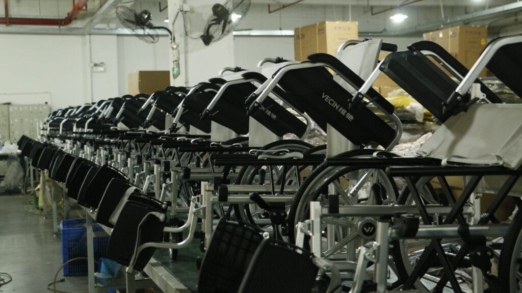 AndCare wheelchair and rollator production line